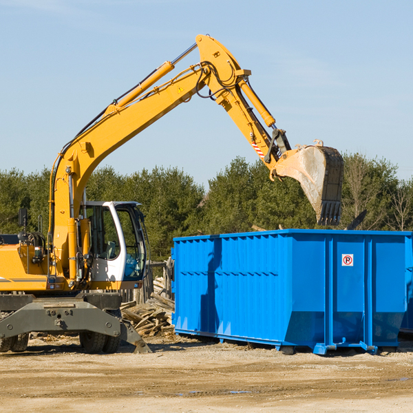 what size residential dumpster rentals are available in Laurel MD